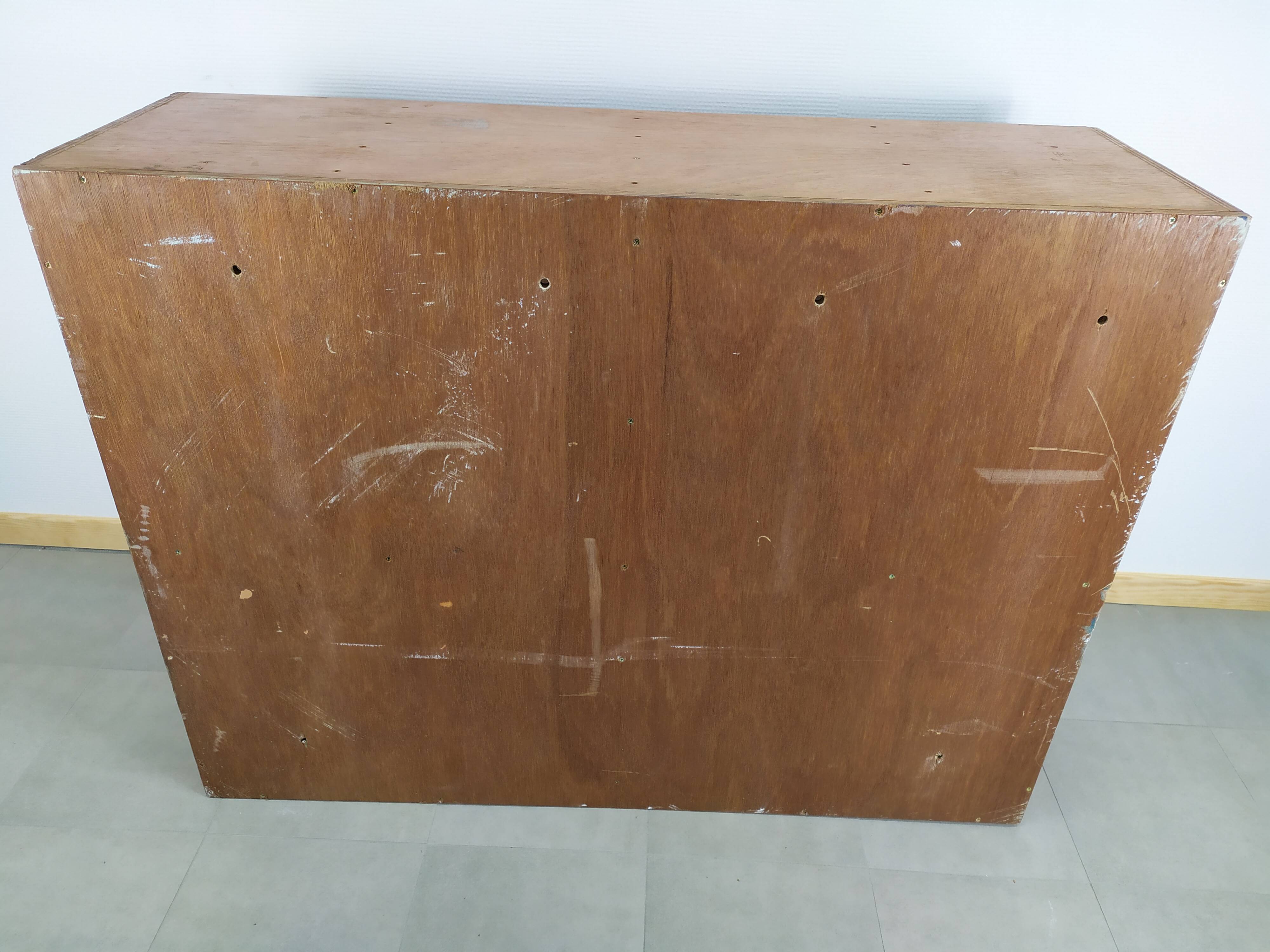 Old wooden locker of postal sorting, mine, sncf , workshop