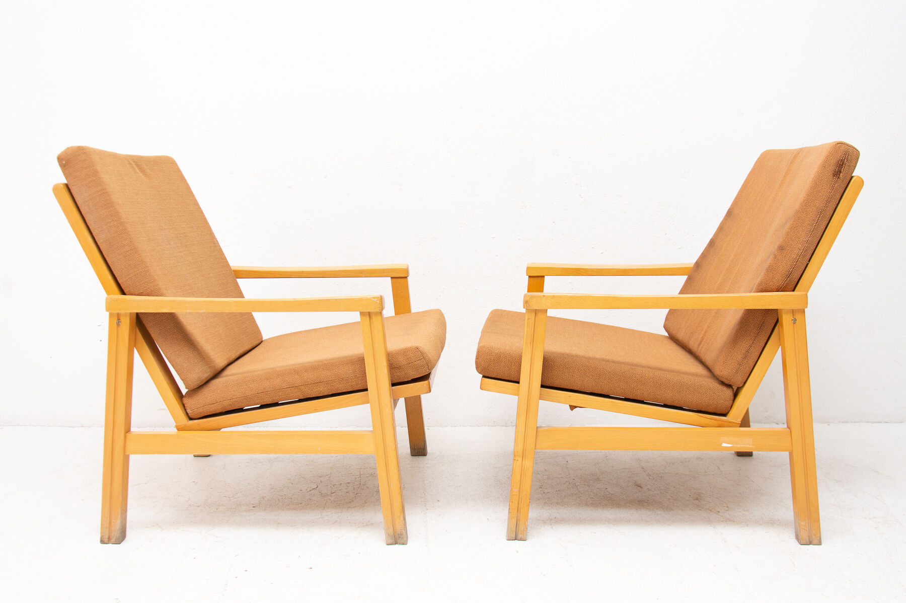 Pair of mid century Danish style armchairs for Ton, 1970´s