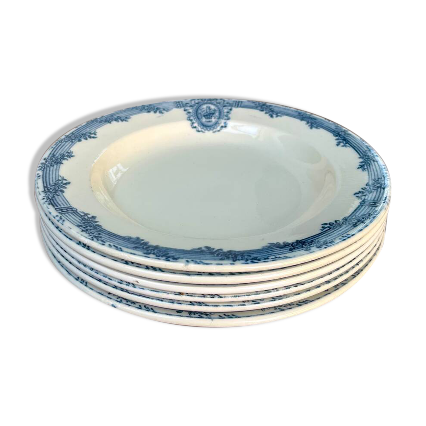 6 ironstone plates Salins Versailles model