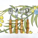 Bamboo serving cutlery set
