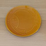 Set of 5 mustard yellow plates in slip