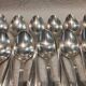 12 silver-plated soup spoons, Christofle goldsmith, Spatours model