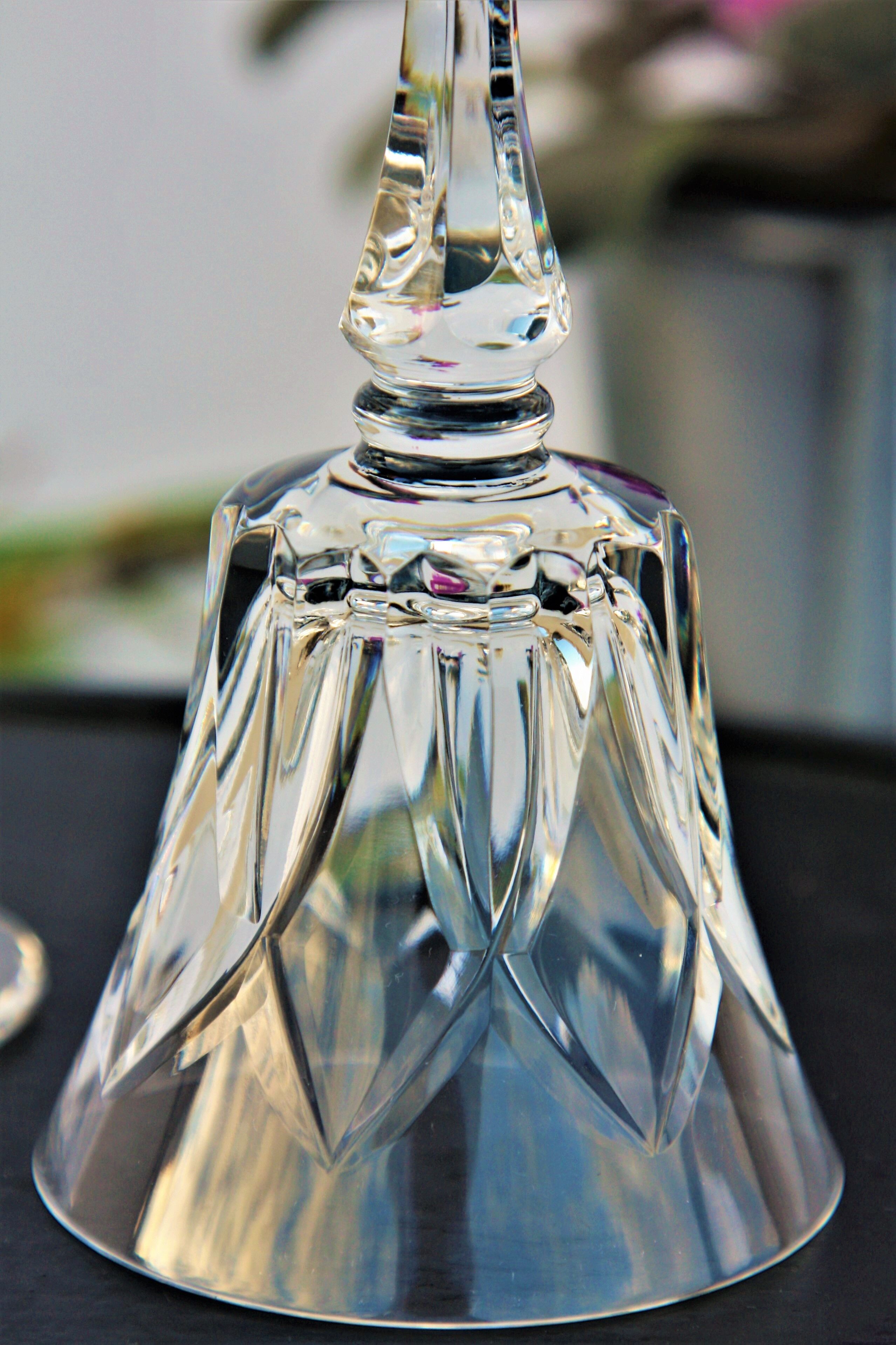 Crystal wine glass of St Louis camargue model