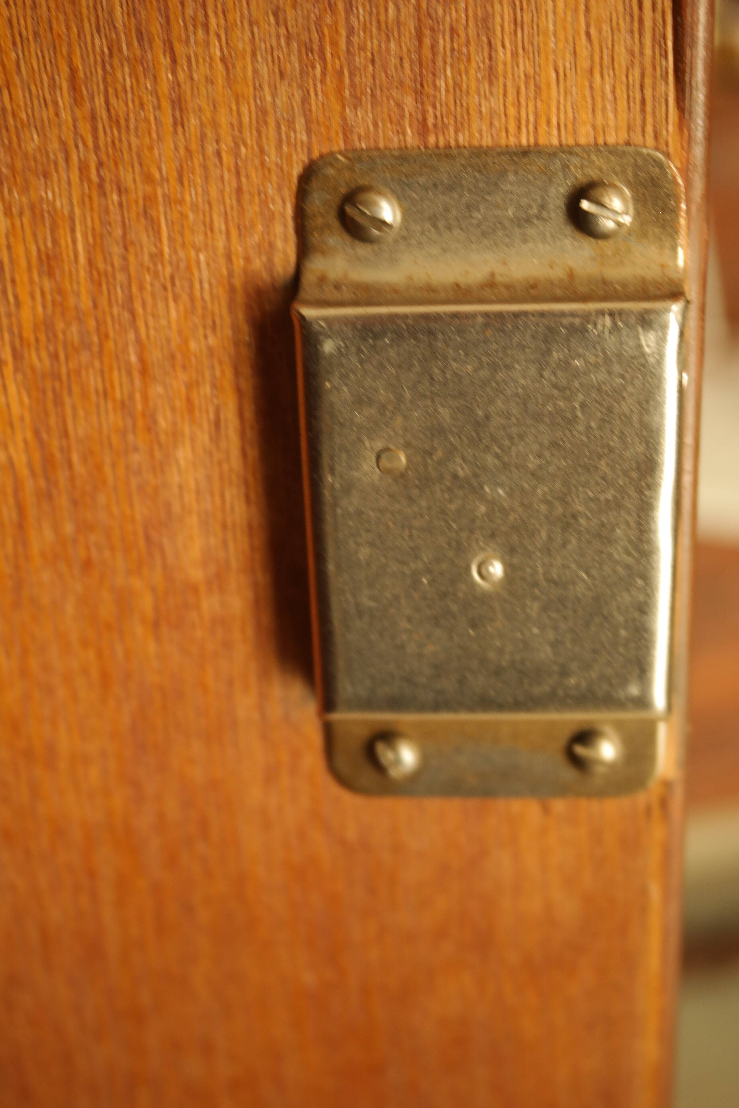 English art deco student wardrobe in walnut