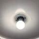 Erco vintage aluminum brushed scandinavian space age style suspension