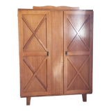 Vintage wardrobe wardrobe oak, 50s