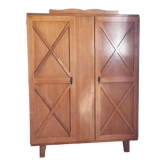 Vintage wardrobe wardrobe oak, 50s