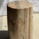Small side table in white, grey, beige petrified wood H28 D18 - 3330