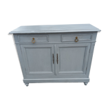 Parisian buffet old gray patina 2 doors 2 drawers