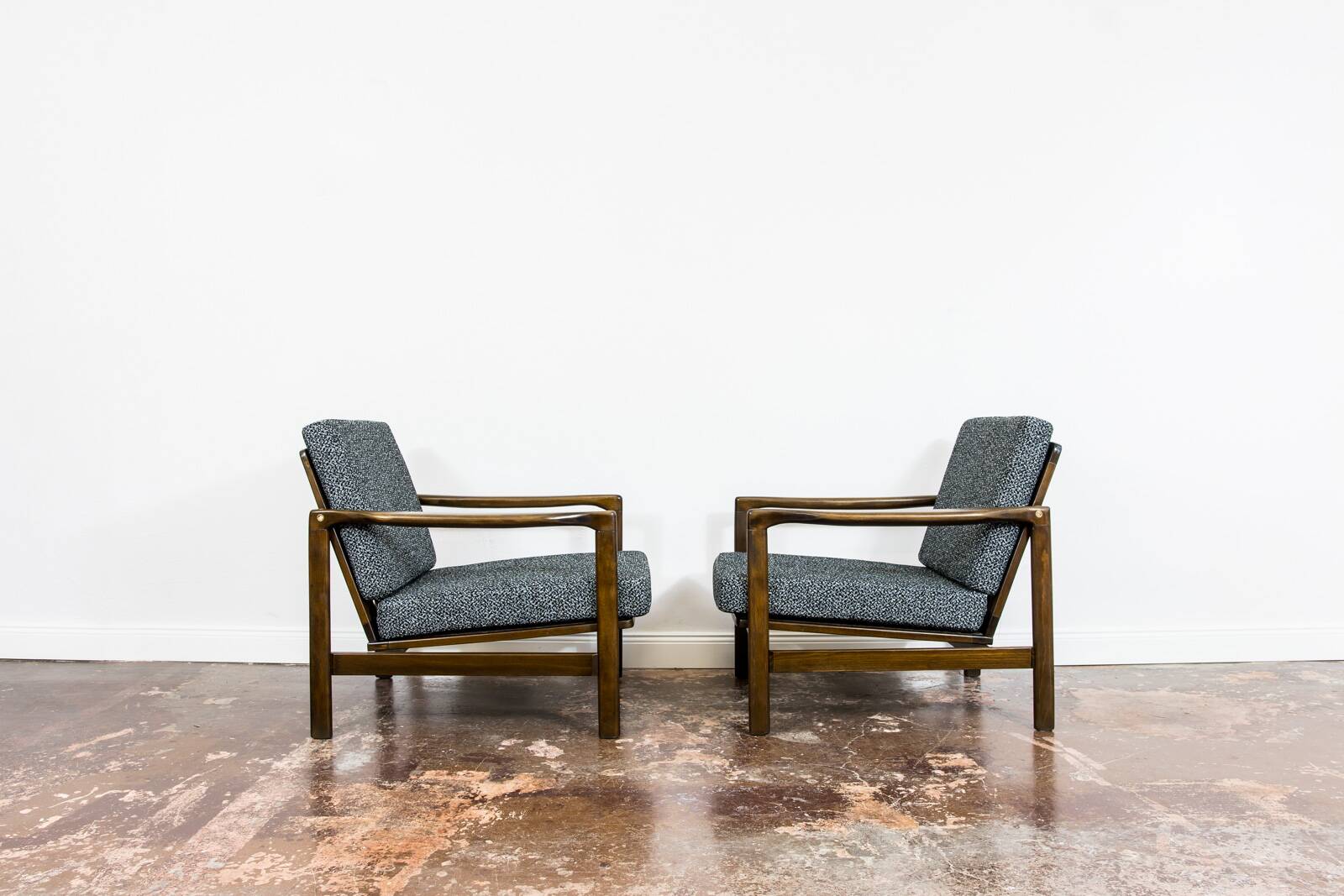 Mid Century Armchairs By Zenon Bączyk, 1960's, Set Of 2