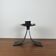 Vintage black wrought iron candle holder. 1960s/70s