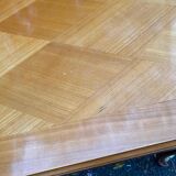 Table à manger rectangulaire extensible Louis XV en bois massif 220cm