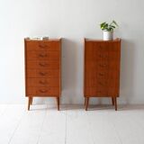 Pair of 1950s Scandinavian Teak Nightstands
