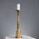 Antique gilded bronze candelabrum, 19th-century decorations.