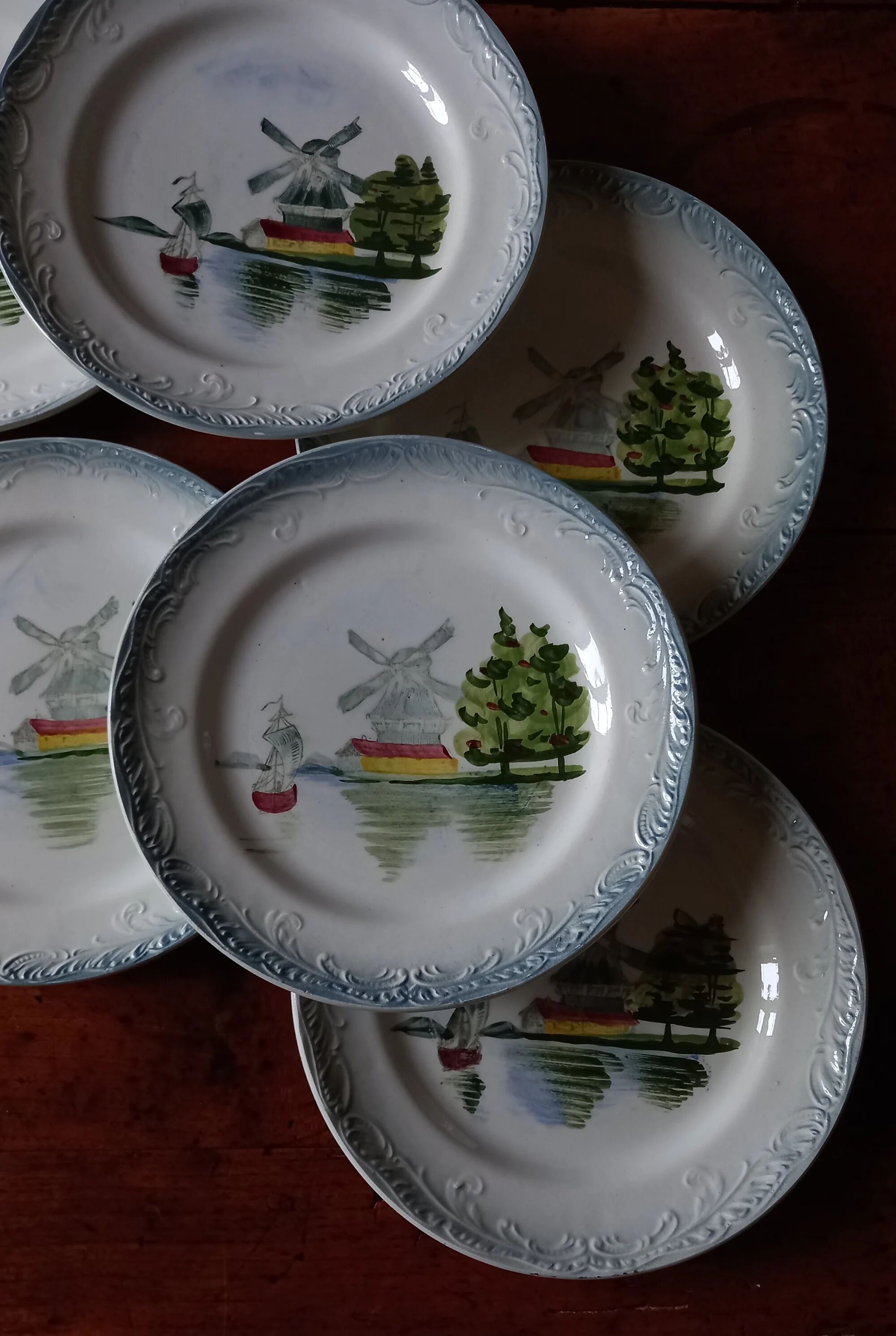 12 dessert plates Saint-Amand