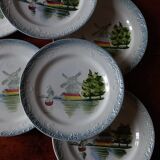 12 dessert plates Saint-Amand