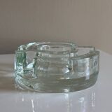 Glass tea light candle holder