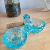 Blue glass saleron