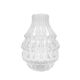 Clear crystal vase Val Saint Lambert - "Artichoke" model - Circa 1960