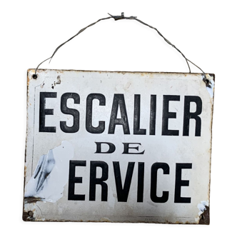 Ancienne plaque émaillée bombée