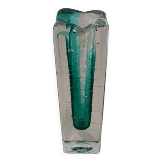 Vintage Schott Zwiesel glass vase, Amazonas model