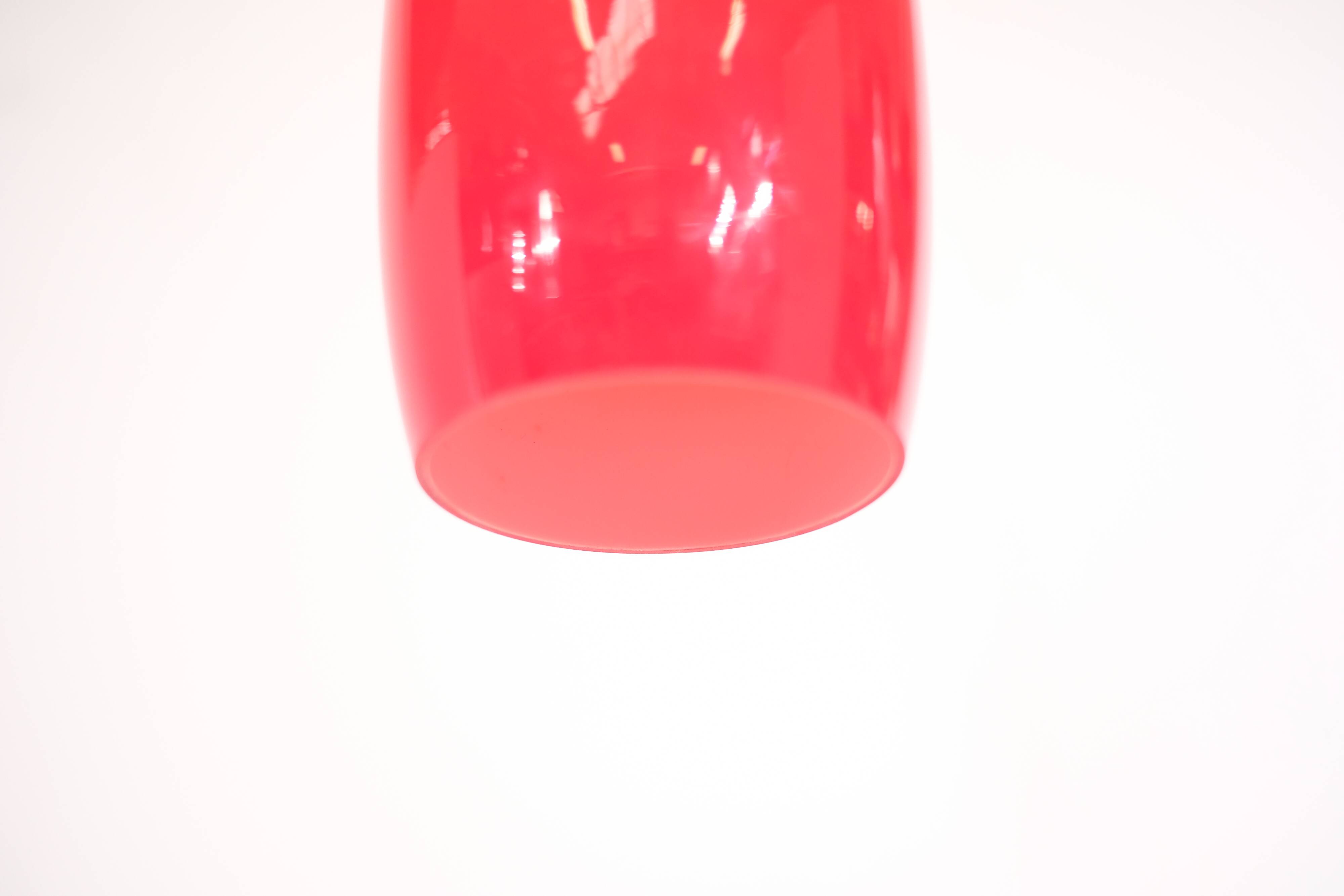 Italian lamp in red opaline - 1970s