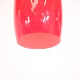 Italian lamp in red opaline - 1970s