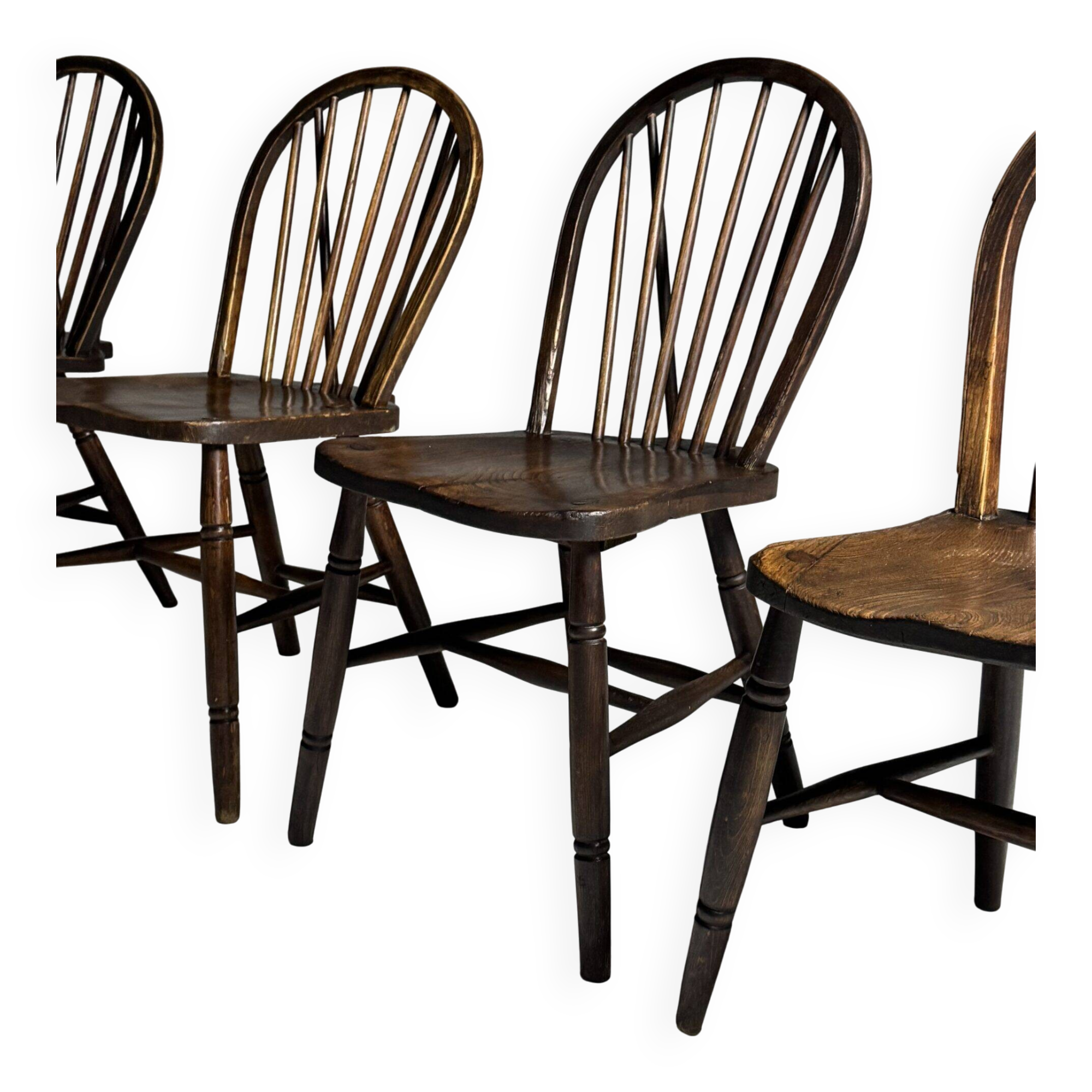 Set of 4 Windsor dining chairs