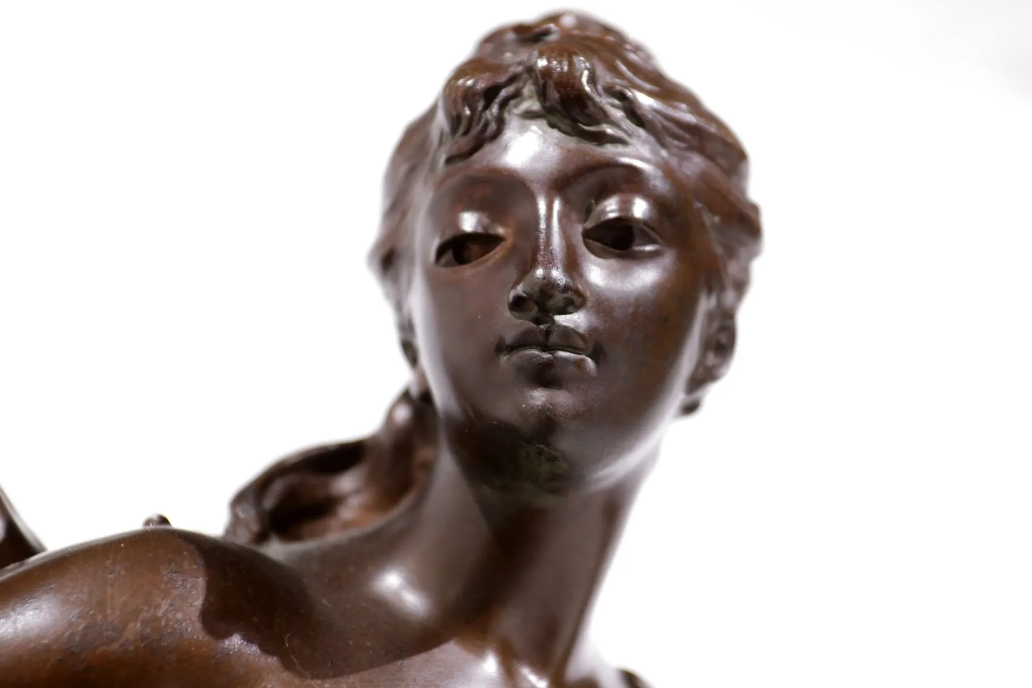 Adrien-Etienne Gaudez (1845-1902) bronze 'La Fortune récompense le travail'