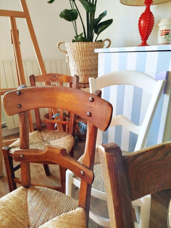 Lot de 6 chaises anciennes