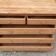 Napoleon III chest of 5 drawers, old pichepin, raw wood