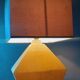 Vintage 50s cracked ceramic lamp
