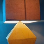 Vintage 50s cracked ceramic lamp