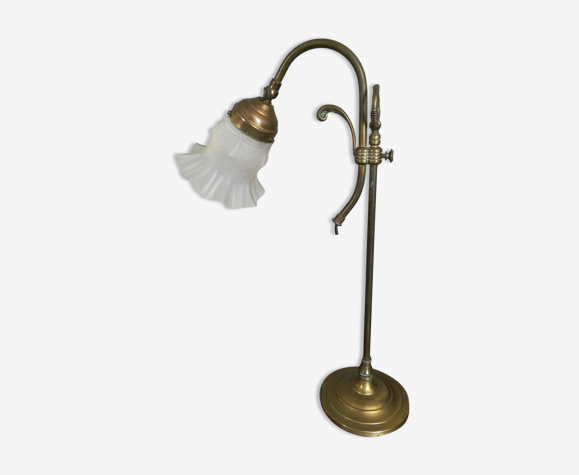 Ancienne lampe de bureau col de cygne