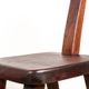Set of 4 Scandinavian chairs in solid Elm, model T in the style of Olavi Hannin.