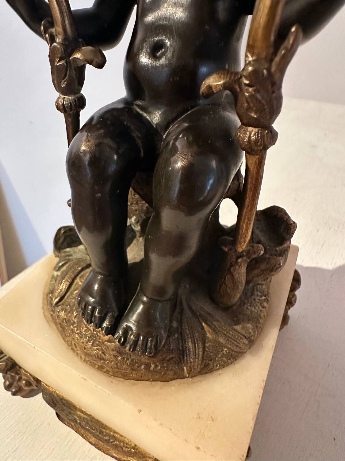 Paire de bougeoir, chandeliers en bronze