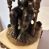 Paire de bougeoir, chandeliers en bronze