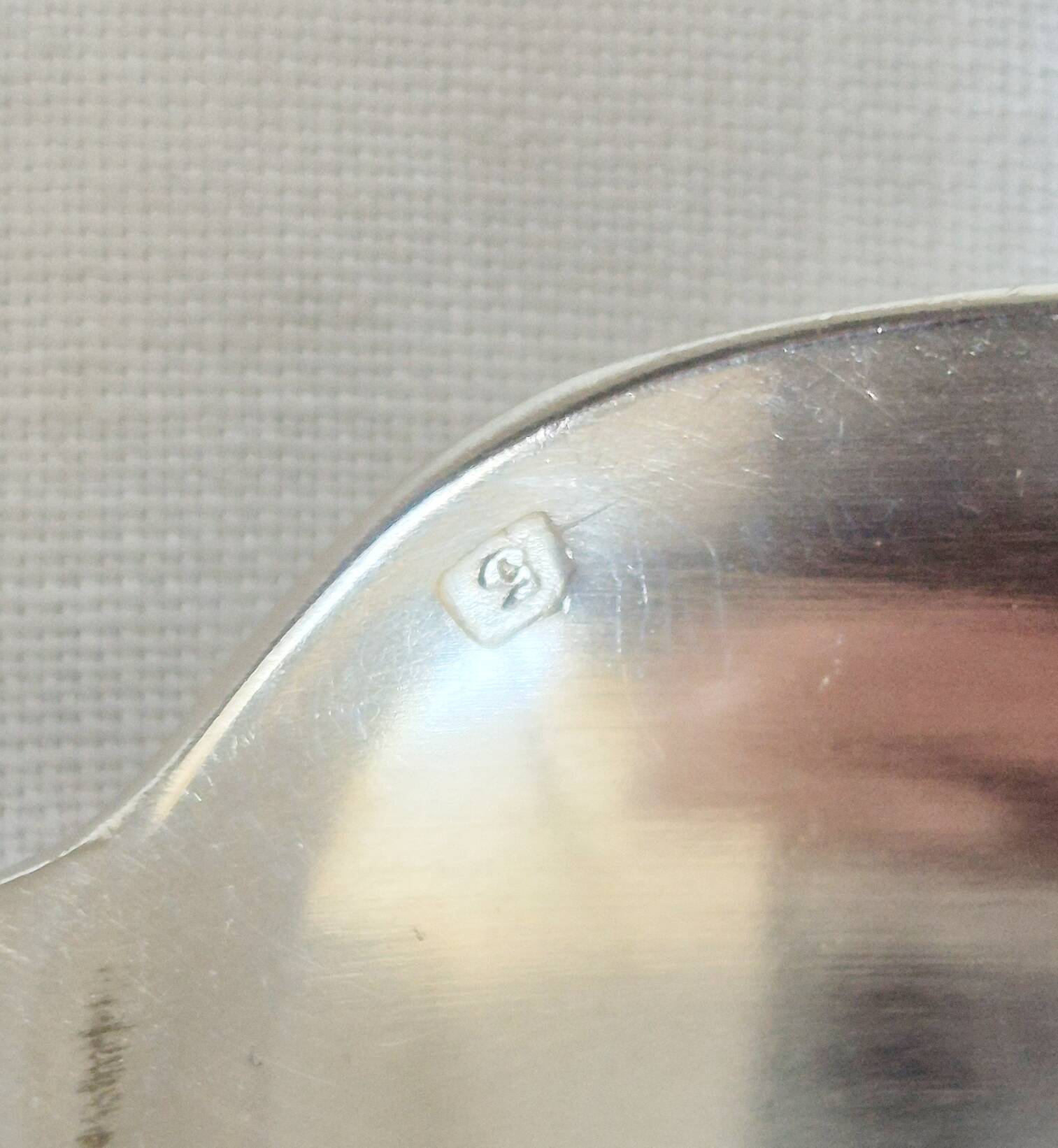 Dessert spoons, silver teaspoons, "white metal"