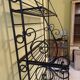 Wrought iron baker's shelf