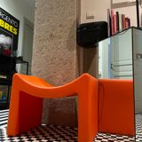 Stool M stool ultra design contempo seat orange by Marzais Creations