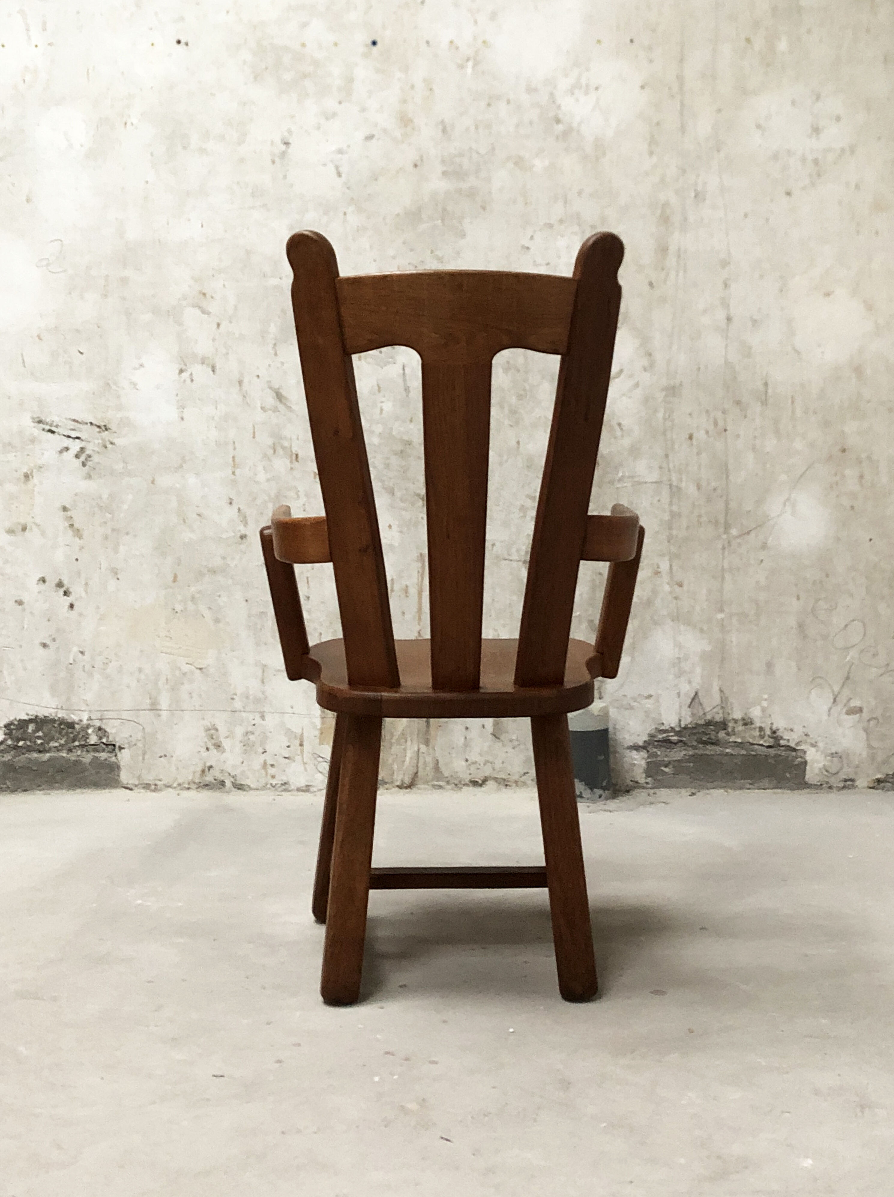 Belgian brutalist vintage armchair
