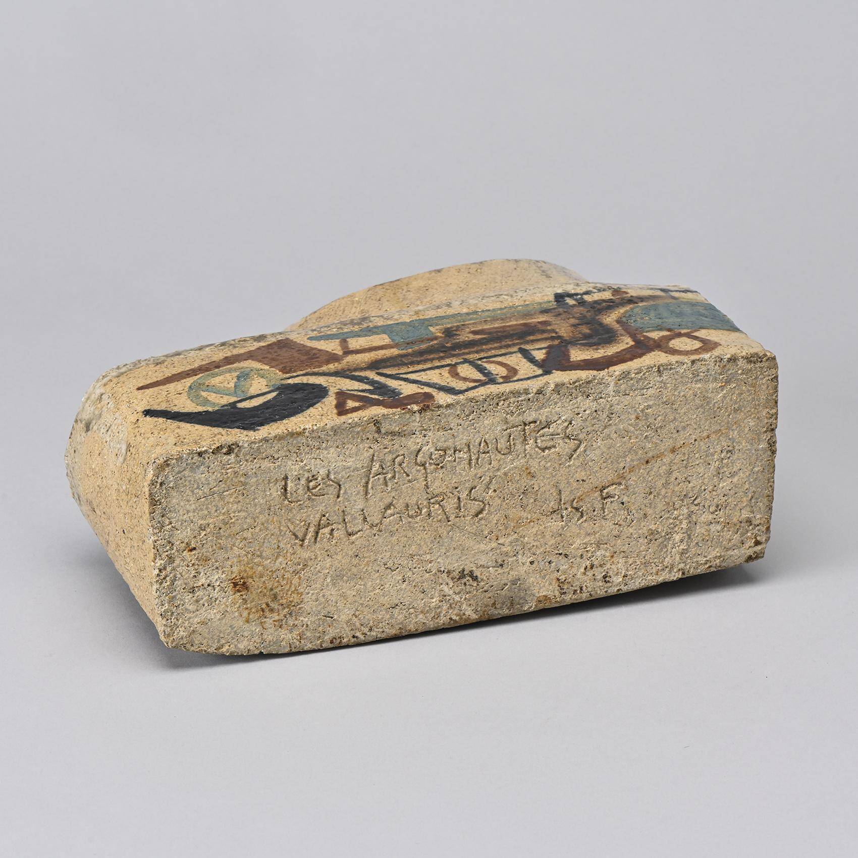 Fireclay vase by Les Argonautes, France 1960