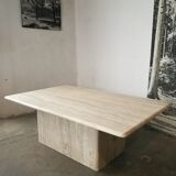 Travertine coffee table