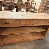 Open buffet in fir wood