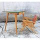 Children's desk Baumann foot compass and chair