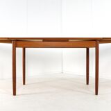 Extendable rectangular dining table "Horsbyg" - Danish design in teak