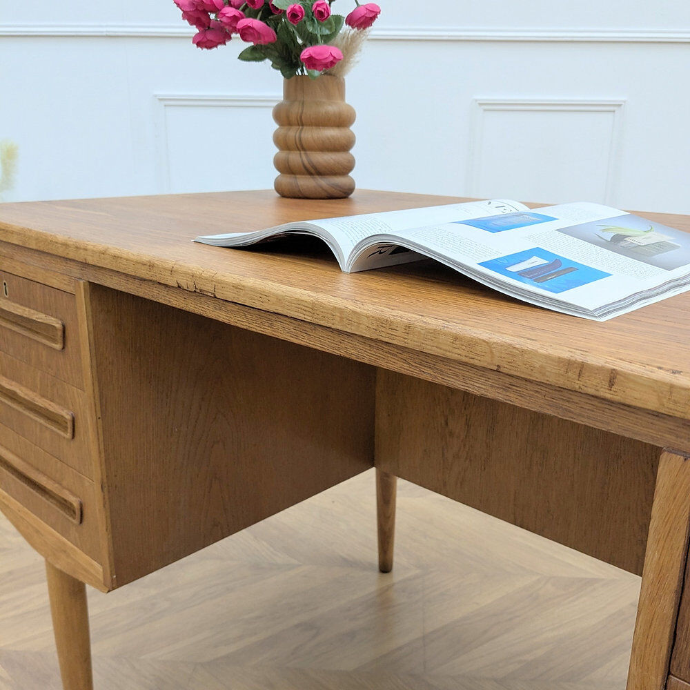Scandinavian desk J. Svenstrup, double-sided