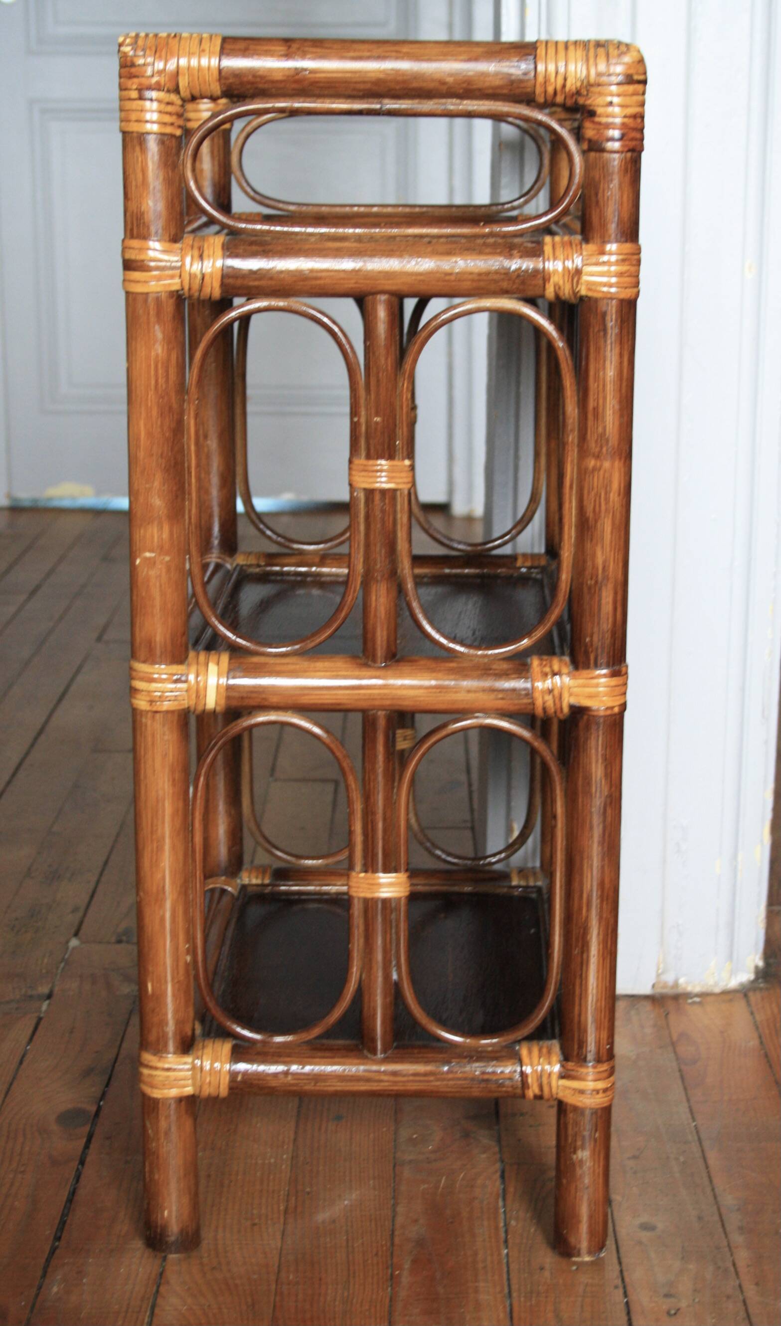 Bamboo & rattan shelf