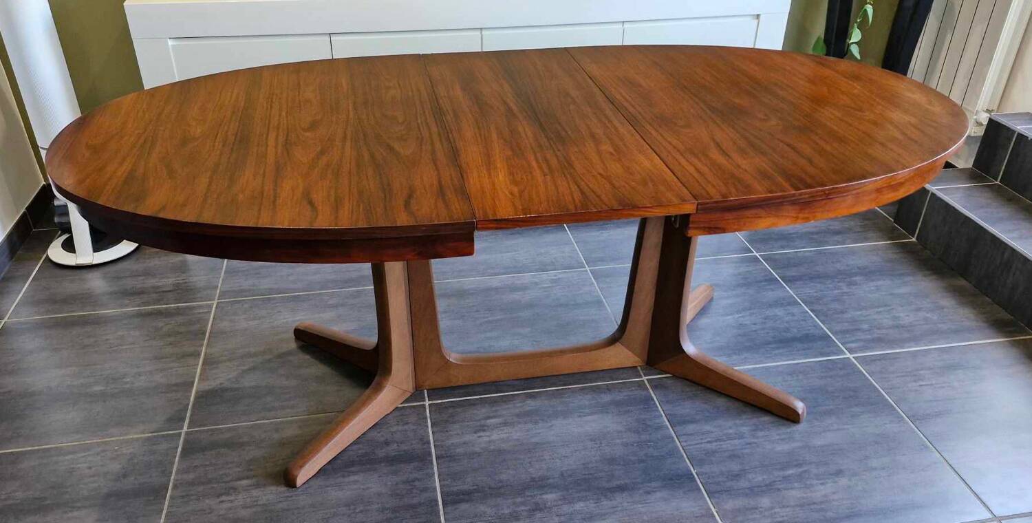Vintage extendable table Baumann 1970s