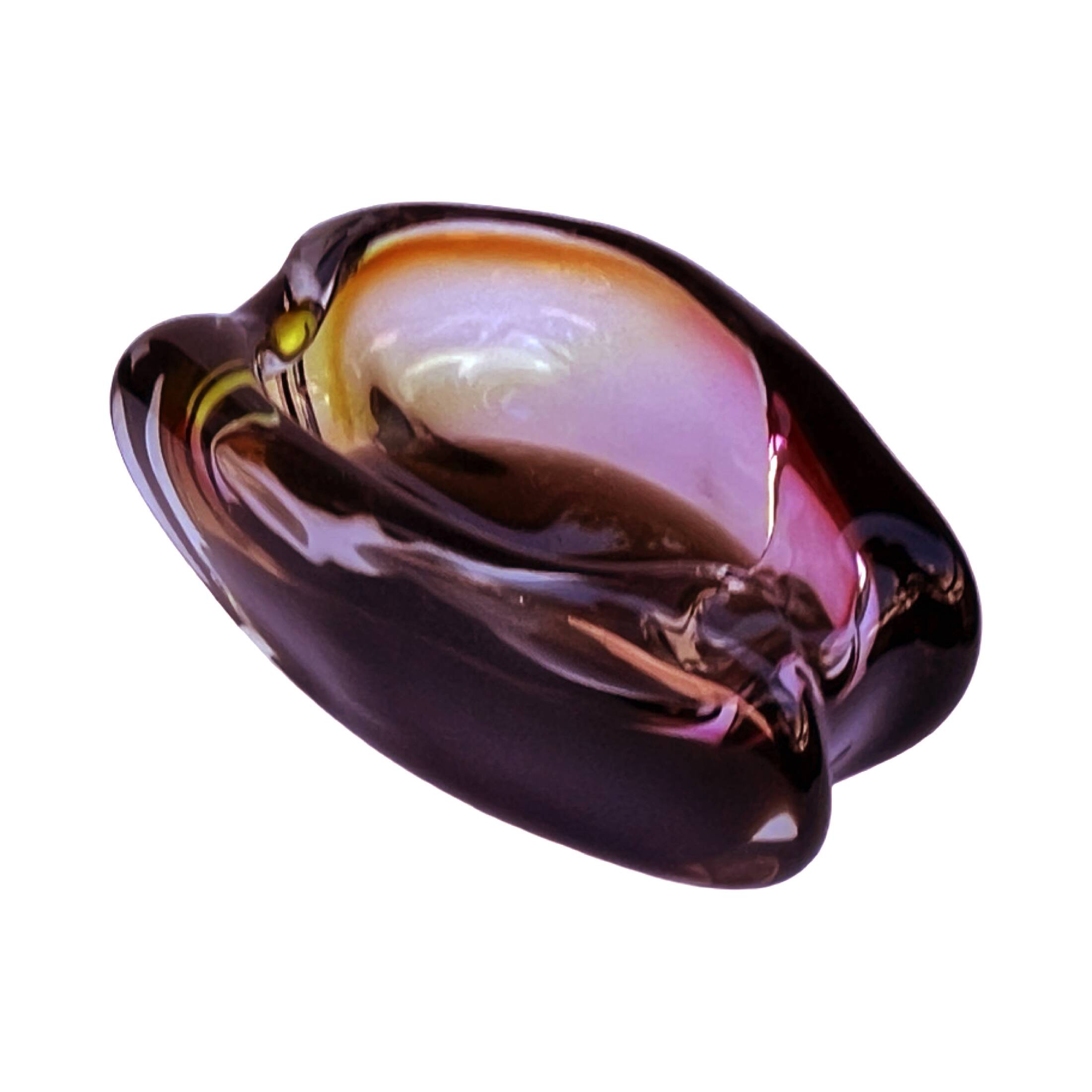Ashtray designed by M. Velíšková, Skrdlovice Glassworks Czechoslovakia 1960